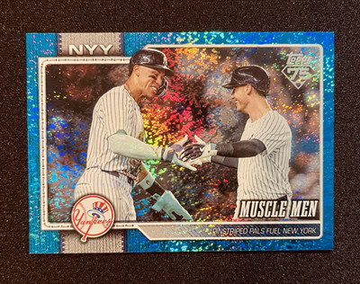 2026 Topps Series 2 Aaron Judge Cody Bellinger Muscle Men Blue Foil /150 #479