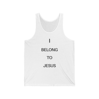 I Belong to Jesus Tank Top   100% Jesus Christian Faith Muscle Tank