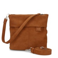 Zwei Mademoiselle.M Umhaengetaschee Tasche M8 Nubuk-Cognac
