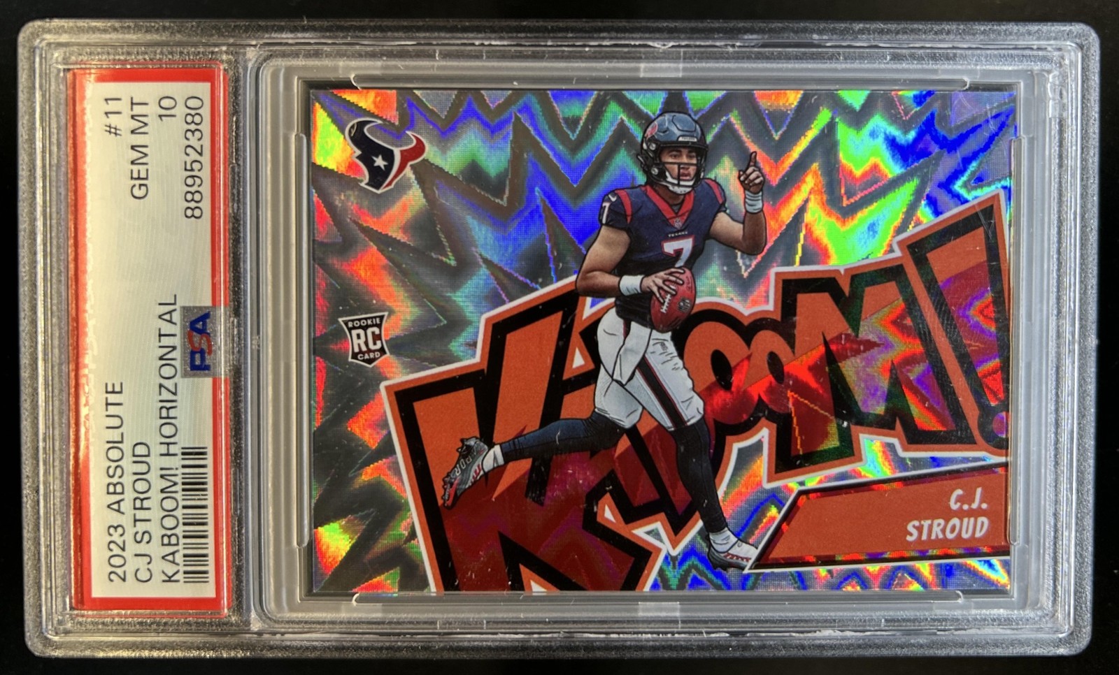 CJ Stroud Panini Absolute Kaboom! Horizontal #11 Base