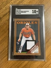 2023 Topps Gunnar Henderson 88R-GH RC Rookie Patch Relic /50 SGC 10 POP 1 