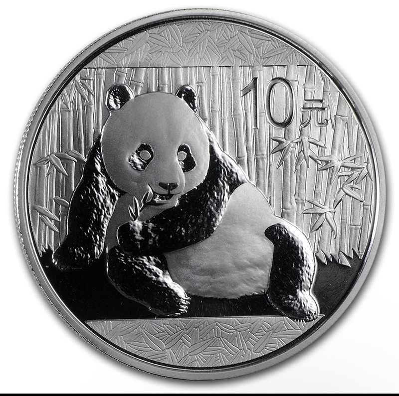 2015 China 1 oz Silver Panda BU (In Capsule)