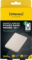 Intenso Powerbank MW5000 Magnetische Fixierung Magsafe 5000 Mah Usb C Champagner
