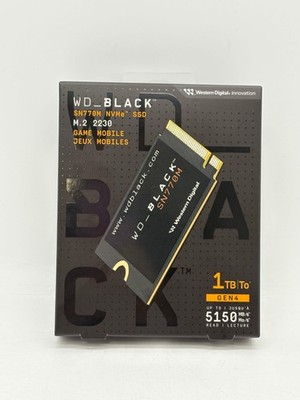 Western Digital WD BLACK SN770 1TB M.2 NVMe Internal SSD - New In