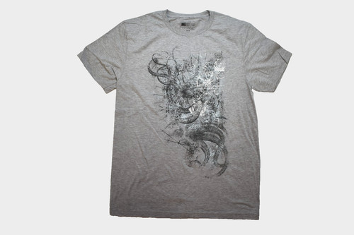 ME87 Clothing Co. Mens Urban Art Graphic Gray Shirt New S-2XL