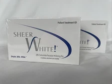 (Expired) Sheer White Teeth Whitening Strips. 2 pack Sealed Boxes