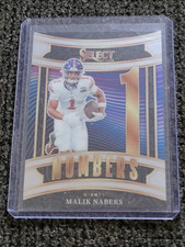 Malik Nabers New York Giants 2025 Panini Select Numbers #25