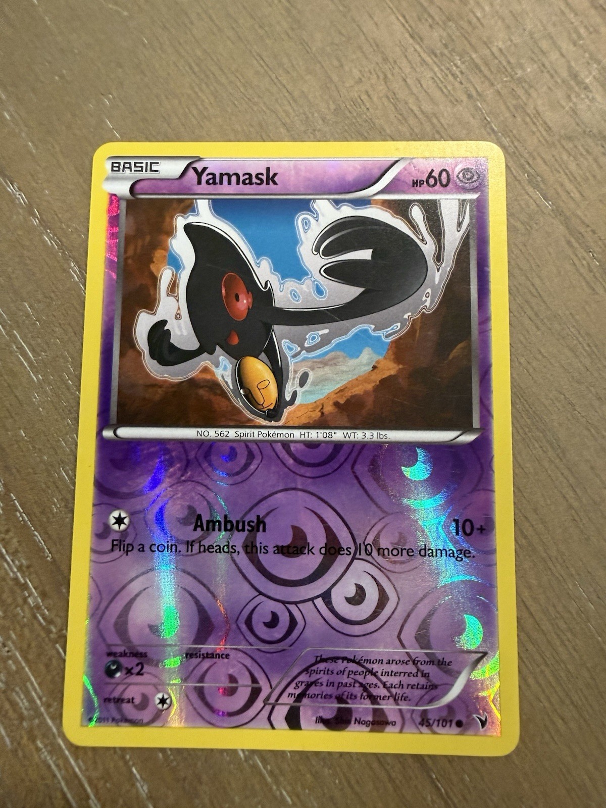 LP Yamask Reverse Holo 45/101 | Pokemon Noble Victories