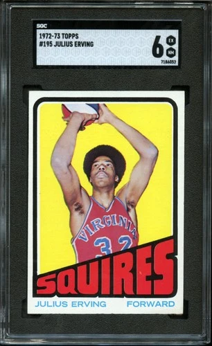 1972 Topps #195 Julius Erving ROOKIE SGC 6