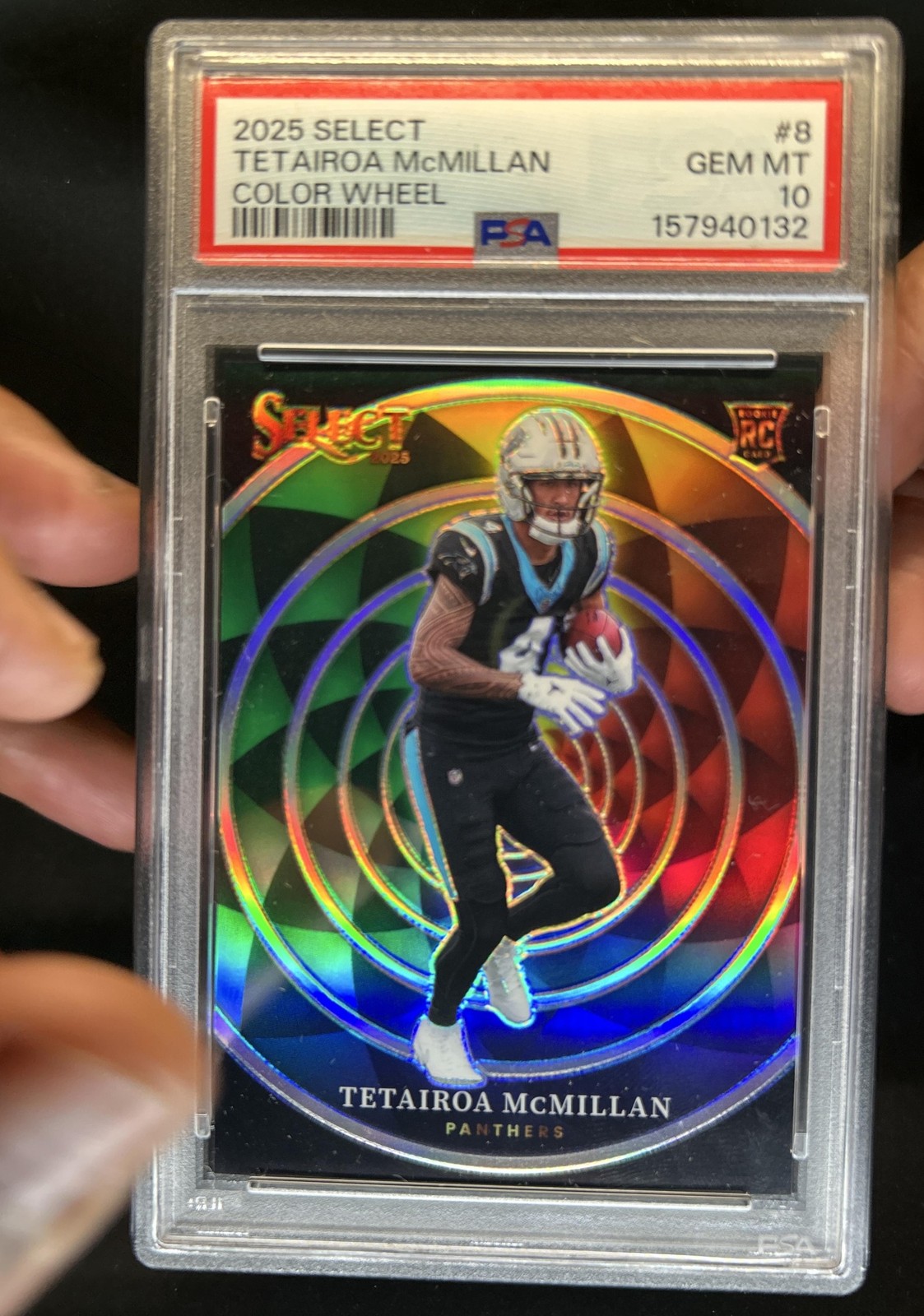Tetairoa McMillan Panini Select Color Wheel #8 Base