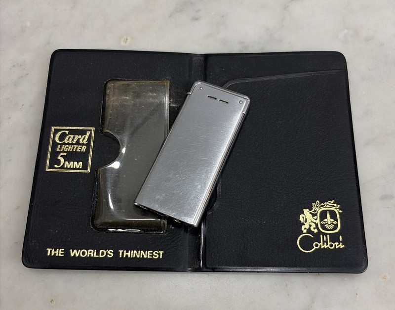 Vintage COLIBRI Card Lighter 5MM “The World’s Thinnest”