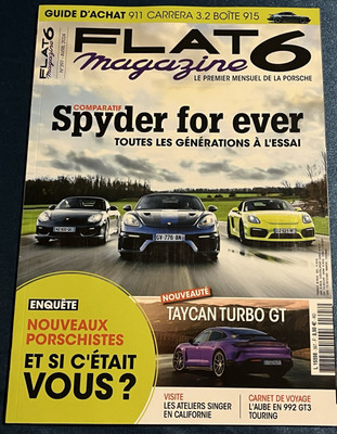 FLAT 6 Magazin Porsche 397 April 2024 Spyder for ever 992 GT3 Touring Sänger