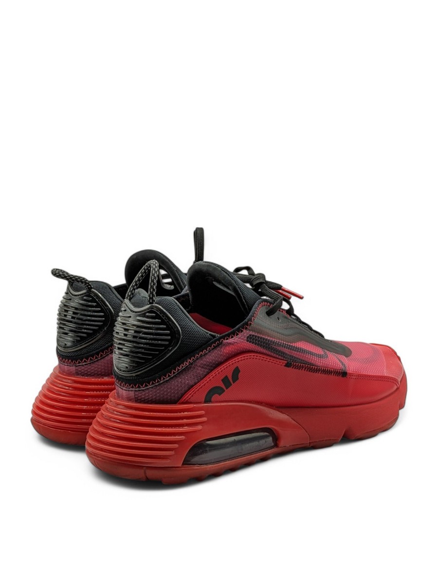 Nike Air Max 2090 Bred Mens Sneaker Shoes Red Black DC1851-600 VJ