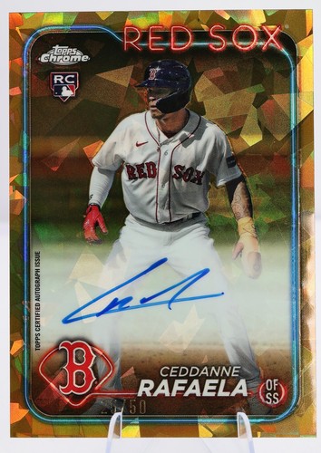 2024 Topps Chrome Update Sapphire CEDDANNE RAFAELA Gold Auto /50 **BITTE LESEN**