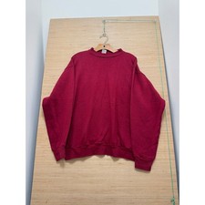 Vintage Russell Athletic Maroon Crewneck Sweatshirt Mens Large Burgundy 90s
