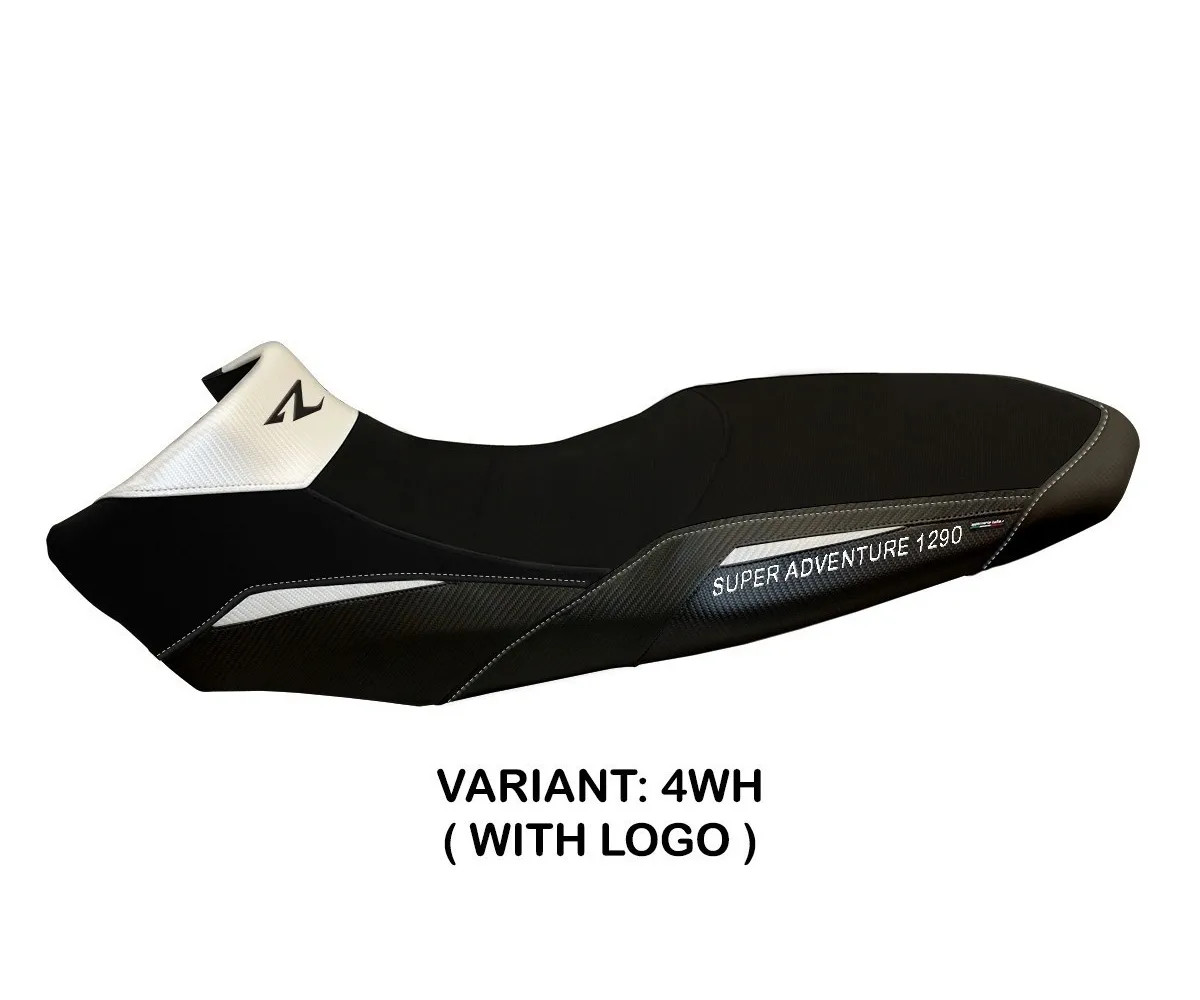 Seat saddle cover Lancy 2 White TPZ KTM 1290 SUPER ADVENTURE R 2017 2020 iK