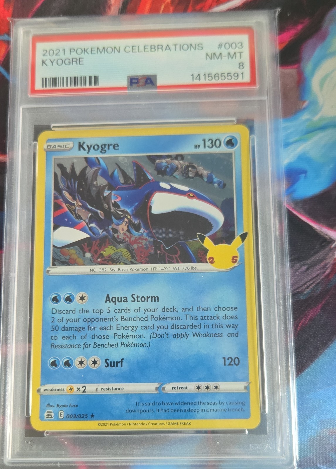 Kyogre 003/025 Celebrations Holo