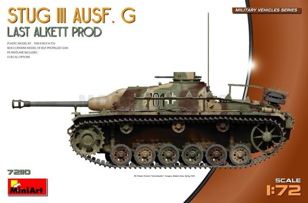 Miniart 72110 1/72 Stug III Ausf. G Last Alkett Prod Bausatz-image