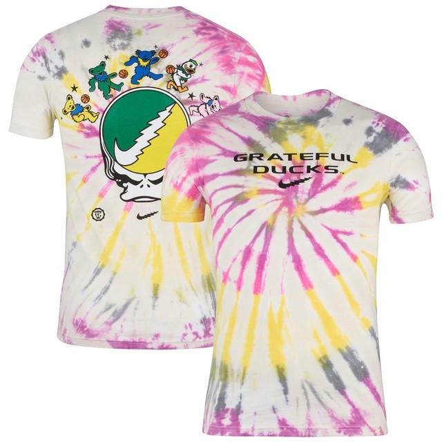 Nike Oregon Ducks Grateful Dead Class Trip Tie Dye Shirt Duck Tee Size Medium