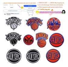 New York Knicks Basketball PATCHES Embroidery...