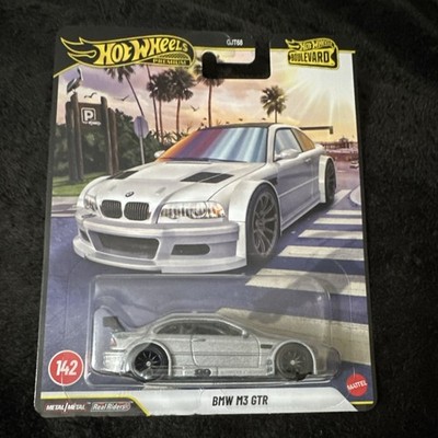 Hot Wheels Boulevard BMW M3 GTR Silver Black Real Riders 1:64