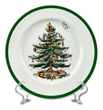Spode Christmas Tree Dinner Plate England VTG