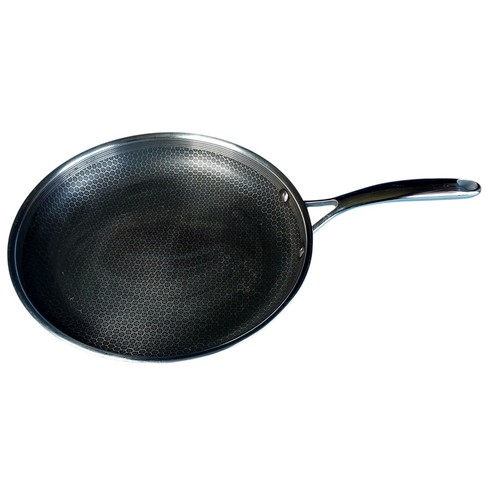 Hexclad 12" Hybrid Bratpfanne Edelstahl Antihaft Pfanne Stay Cool Griff