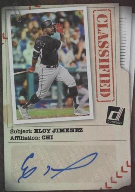 2020 Panini Donruss - Classified Signatures Eloy Jimenez #CLS-EJ (AU ...