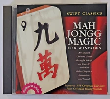 Swift Classics: MAH JONGG MAGIC for Windows PC Game CD (1998 Cosmi) 
