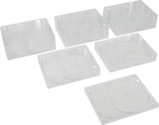  25 Double Blu-Ray Trays 2 Disc Clear Digipak Glue-in Media Storage BR2R90CL
