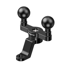 25mm Dual Ball Motorcycle Mirror Mount for GoPro Insta360 Aluminum Clamp