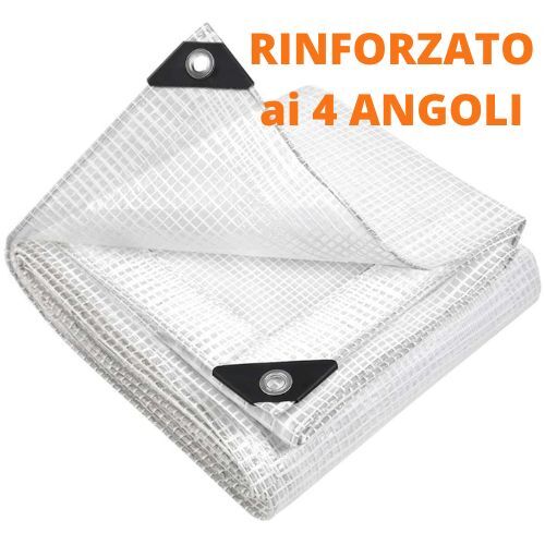Telo occhiellato impermeabile telone trasparente pesante retinato in PE teli pvc foto 5