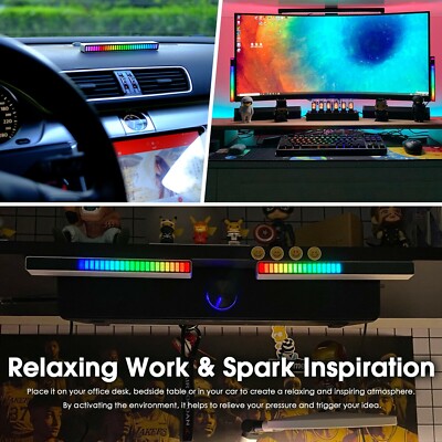RGB LED Music Levels Light Music Spectrum Display Visuazlier Desk Audio Analyzer