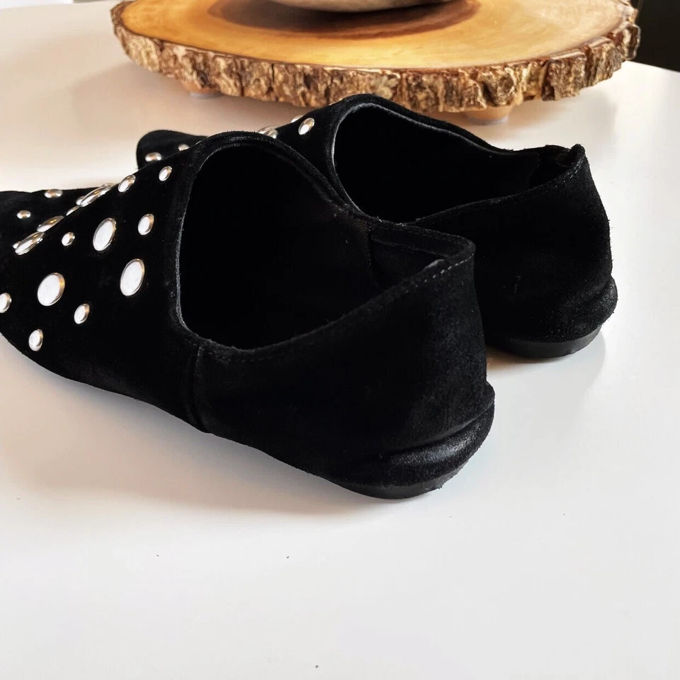 • Urban Outfitters Studded Suede Babouche Shoes • - Image 4 of 4