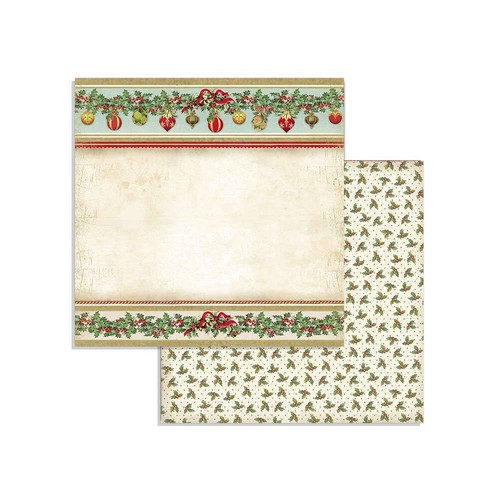 Stamperia CLÁSICA NAVIDAD - 12"" X 12"" - Doble Cara - 10 Hojas - Imagen 10 de 12