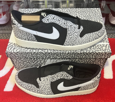 靴 Nike Air Jordan 1 Retro Low Black Cement s-l1200.jpg