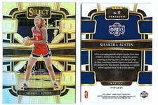 SHAKIRA AUSTIN 2024 WNBA SELECT BASKETBALL SILVER PRIZM 17 WASHINGTON MYSTICS