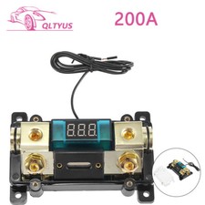 200 Amp Car Inline ANL Fuse Holder LED Display Digital Voltage 0 2 4 AWG Gauge