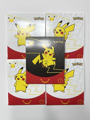 Pokemon 25th Anniversary McDonalds 2021 Promo Cards Sealed - Lot Of 5