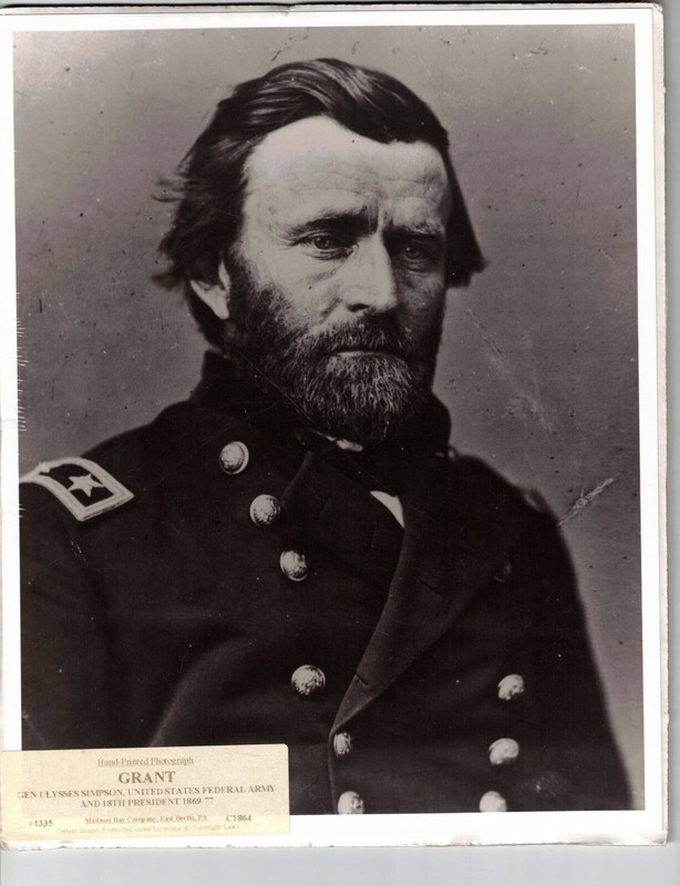 General Ulysses S. Grant - Civil War 8" x 10" Photo of our 18th President