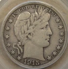 1915-S Barber Half Dollar 50c PCGS Certified VF20