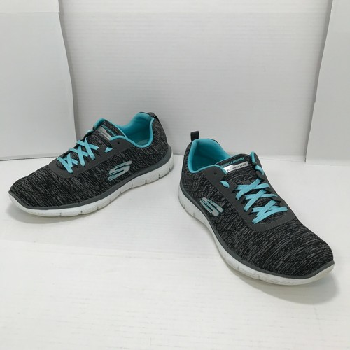 Skechers Lite Weight Gray White Blue 