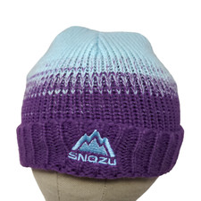 Snozu Youth Knit Beanie Hat Gap Blue Purple Ombre One Size 18M to 6