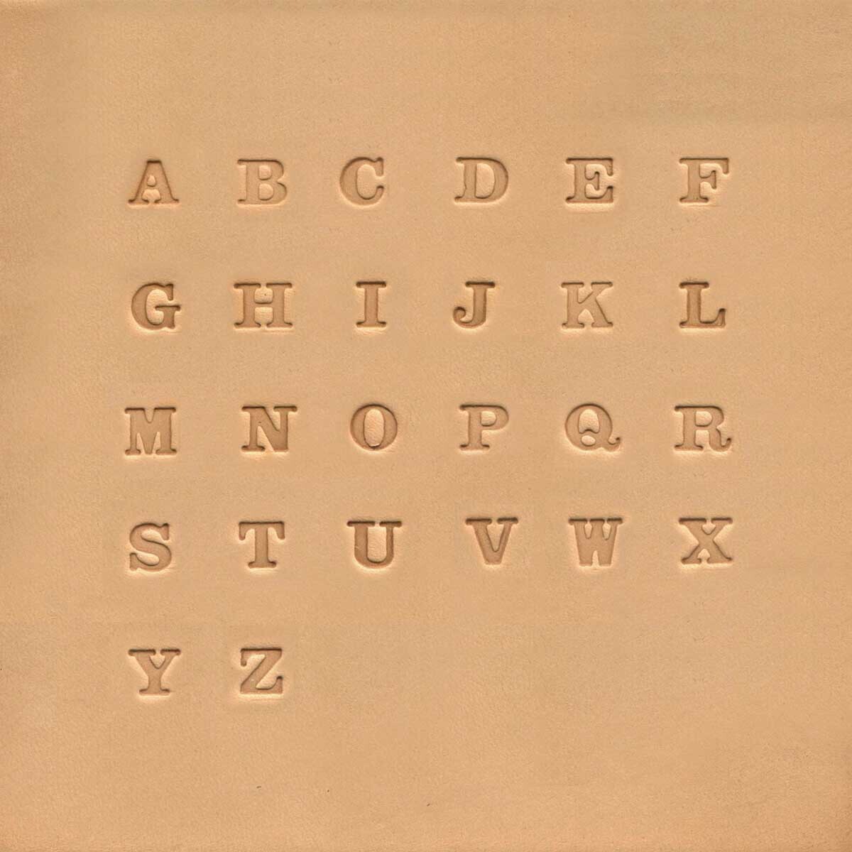 Jeu des 26 lettres de l'alphabet à frapper en acier Tandy Leather de 0,63cm