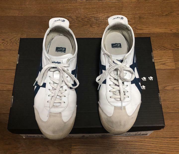 Men 10us Onitsuka Tiger Mexico 66 White Navy List N Gem