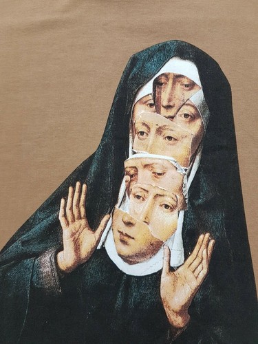 Supreme Nun Long Sleeve Tee Mocha Brown Size Large T-Shirt - Picture 7 of 10