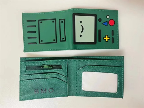 Adventure Time BEEMO BMO Anime Purse PVC Bifold Wallet Coin Money Cilp ...