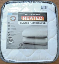 BIDDEFORD HEATED QUILTED MATTRESS PAD TWIN NEW