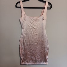 Silky Pink Fashion Nova Mini bodycon Dress 