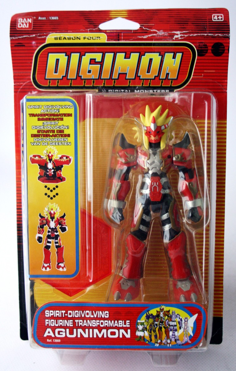 BANDAI デジモンペディウム 赤 1999年製 RARE DIGIMON SPIRIT DIGIVOLVING AGUNIMON FIGURE SEASON FOUR